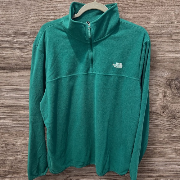The North Face Men’s XL Green Quarter-Zip Fleece Pullover - Picture 1 of 3